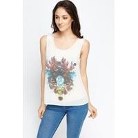 just be you printed shell top