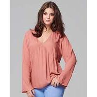 junarose long sleeve fluted top