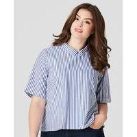 junarose blue striped shirt