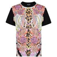 just cavalli bonseki print t shirt