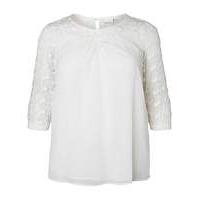 Junarose Lace-Sleeve Blouse