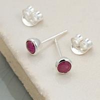 july birthstone earrings ruby