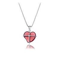 Just Add Love Fire Glass Heart Pendant