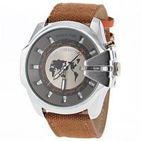 jubaoli mens military design case fabric band quartz wrist watch cool  ...