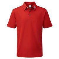 junior stretch solid pique red