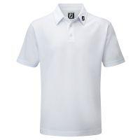 Junior Stretch Solid Pique White