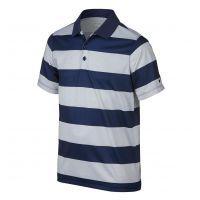 Junior Bold Stripe Polo - Navy