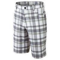 Junior Plaid Tech Short - Charcoal/White