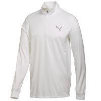 Junior L/S 1/4 Zip Top - White