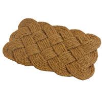 jvl woven rope 45x75cm coir doormat in natural