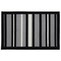 JVL Stripe 40x60cm Doormat in Grey