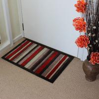 JVL Stripe 50x75cm Doormat in Multi Coloured