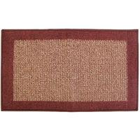 jvl madras 40x70cm doormat in beige and red