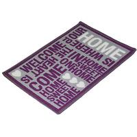 JVL Expressions 40x60cm Doormat in Purple