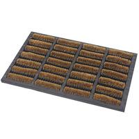 JVL Nimbus Koko 40x60cm Coir Doormat in Black and Natural