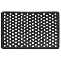 JVL Honeycomb 40x60cm Doormat in Black