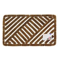 JVL Boston Brush 39x59cm Coir Doormat in Natural