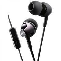 jvc hafr325b premium sound in ear headphones with remote amp mic black
