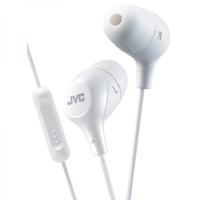 JVC HAFX38MW Marshmallow Custom Fit In-Ear Headphones with Remote & Mic White