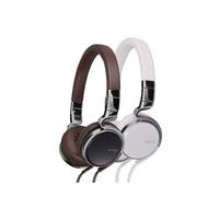 JVC HA-SR75S Esnsy On-Ear Headphones inc Mic Remote x2 Pack (Brown & White)