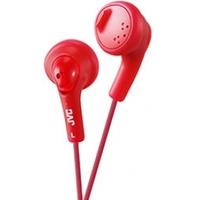 jvc gumy bass boost stereo headphones rasberry red