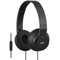 JVC Lightweight Powerful Bass Headphones with Remote & Mic (Black)