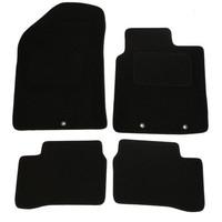 JVL Kia Picanto MK2 2011-2016 Fully Tailored 4-Piece Car Mat Set with 3 Ring Clips - Black