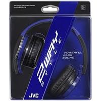 JVC HA-S200 Foldable Lightweight Portable Over-Ear Headphones - Blue