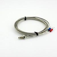 K Type Probe M6 x 5mm Temperature Sensor Cable - Silver (2m)