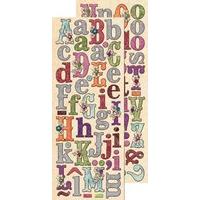 K & Co: Jubilee Alphabet Adhesive Chipboard