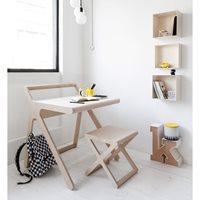 k designer kids desk in natural wood