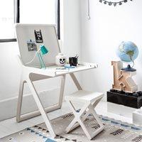 k designer kids desk in whitewash wood