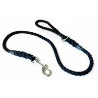 K. J. K. Ropeworks Clip and Ring Lead Black 12mm X 65cm