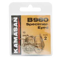 Kamasan B980 Barbed Specimen Eyed Hooks - Size 2