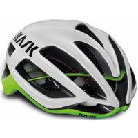 Kask Protone Road Bike Helmet White/Lime