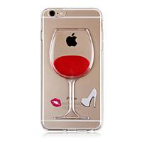 KARZEA Flowing Liquid Water Wine Glass Pattern TPU Back Cover Case for iPhone 6s 6 Plus