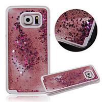 KARZEADual Layer Plastic 3D Flowing Liquid Luxury Bling Glitter Stars Case for Samsung S6 G9200