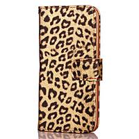KARZEA Leopard Print Pattern TPU and PU Leather Case with Stand for Apple iPhone 7 7 Plus 6s 6 Plus