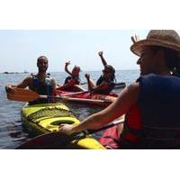 kayaking the mediterranean sea and cliffs in nerja