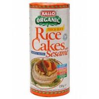 Kallo Rice Cakes With Sesame Salted 130g