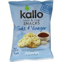 Kallo Corn & Rice Snacks Salt & Vin 25g
