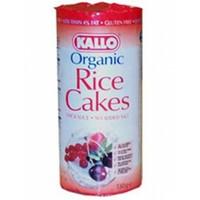 kallo rice cakes no added salt 130g