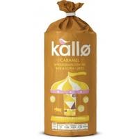 KALLO FOODS Belgian Milk Chocolate & Caramel Topped Rice Cake (84g)