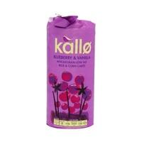 kallo jumbo corn rice cakes blueberry vanilla 120g x 6