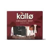KALLO FOODS Organic Beef Very Low Salt Stock Cube (6x11g)