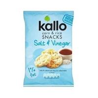 Kallo Corn & Rice Snacks Salt & Vin 25g (1 x 25g)