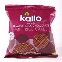 kallo foods belgian milk chocolate mini rice cake 40g