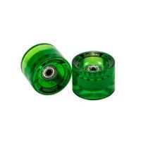 karnage super smooth 59mm skateboard wheels green 2 pack