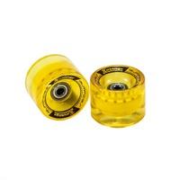 karnage super smooth 59mm skateboard wheels yellow 2 pack