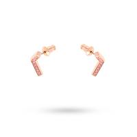 Karen Millen Angle Crystal Stud Earrings